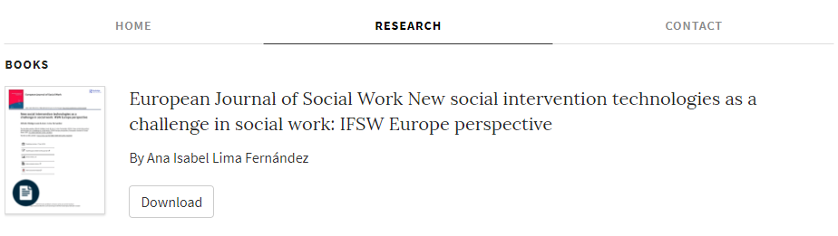 European Journal of Social Work New social intervention technologies as a challenge in social work